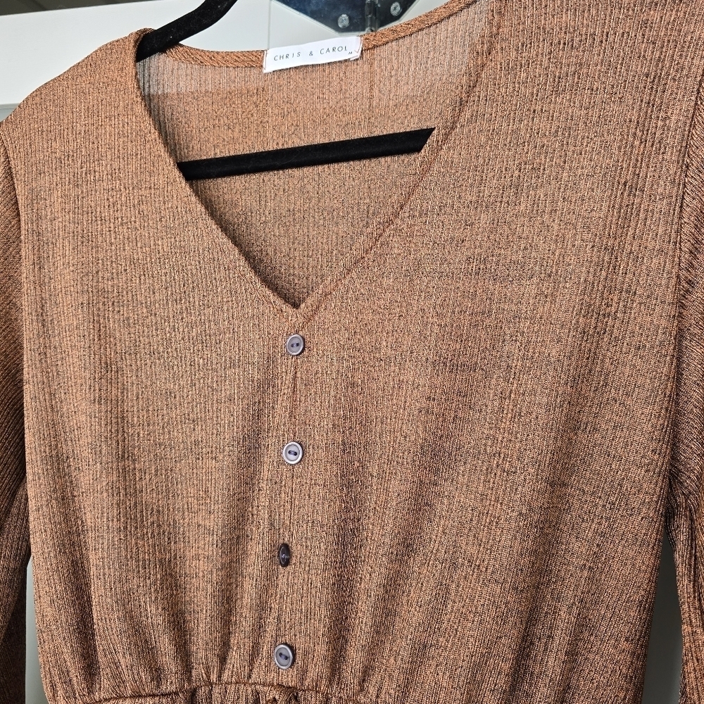Long Sleeved Flowy Dress - Picture 7 of 13